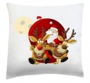 Рождественская подушка 40x40 с рисунком Санта Клаус 3