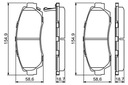 ZAPATAS DE FRENAPARA PARTE DELANTERA BOSCH PARA HONDA ODYSSEY 3.5 