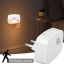 LED Night Light EU Plug In Smart Motion Sensor Waga produktu z opakowaniem jednostkowym 1 kg