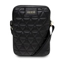 Taška Guess Quilted na tablet 10'' - čierna Dominujúca farba čierna