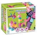 Kids Blocks Pink klocki 50 el. Wader 41297
