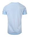 Modré pánske tričko s potlačou U-neck 3XL Veľkosť 3XL