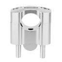 СУППОРТА DO КРЕПЛЕНИЯ NA РУЛЯ МОТОЦИКЛА 22MM/28MM CNC СТОП АЛЮМИНИЙ СЕРЕБРЯННЫЙ  фото 4