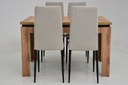 Zestaw 4 krzesła SZTRUKS + stół 80x120/160 WOTAN Długość stołu 120 cm