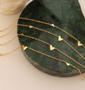 Sada zlatých šperkov Jemné retiazky Srdiečka Chirurgická oceľ Pohlavie Výrobok pre ženy