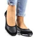 БАЛЕТКИ ЖЕНСКИЕ КОЖАНЫЕ, СПОРТИВНЫЕ, УДОБНЫЕ, АЖУРНЫЕ, ЧЕРНЫЕ