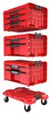 КОМПЛЕКТ ЯЩИКОВ ДЛЯ МАСТЕРСКОЙ Qbrick System PRO RED 3