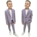 КОСТЮМ В КЛЕТКУ ДЛЯ МАЛЬЧИКОВ, БЛЕЙЗЕР, БРЮКИ + ФУТБОЛКА 110