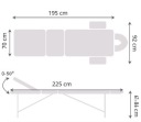 Medimas Prosport 3 массажный стол-кровать 195 x 70см