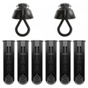 6 черных бутылочных фильтров DAFI SOFT и SOLID