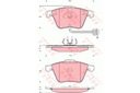 ZAPATAS DE FRENADO AUDI P. TT 2.0 TFSI- 3.2 V6 QUATTRO 06- 07 