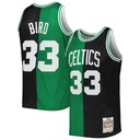 Черно-зеленая футболка Larry Bird Kelly Boston Celtics Hardwood Classics, размер XXL