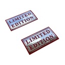 Набор наклеек Limited Edition, красный ХРОМ, два слоя, 2 шт.