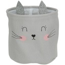 KOSZYK KOSZ DLA DZIECI MOTYW ZWIERZĄTKA Ø30 SZARY