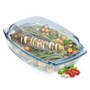 NACZYNIE ŻAROODPORNE Z POKRYWKĄ 5L SZKLANE