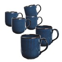 Zestaw kubków do kawy Kubki Altom Design Reactive Stripes 400 ml 6 sztuk