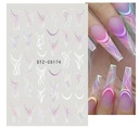 Наклейки в французские полоски на ногти 3D украшения R163