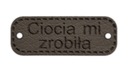 Metka Ciocia mi zrobiła ekoskóra 30x11 mm D58