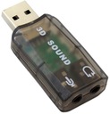 KARTA DŹWIĘKOWA ZEWNĘTRZNA MUZYCZNA USB 5.1CH 3D MINI JACK 3,5MM AK103