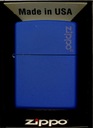 Зажигалка ZIPPO ROYAL BLUE MATTE LOGO