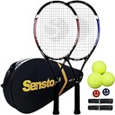 2 ТЕННИСНЫЕ РАКЕТКИ + СУМКА + НАРУЖКА + ПРОФЕССИОНАЛЬНЫЙ НАБОР 3 МЯЧА