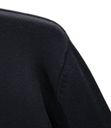 TREND Męski Sweter Klasyczny Gładki Elastyczny 100% bawełna Serek Czarny3XL Rodzaj bez kaptura wkładane przez głowę