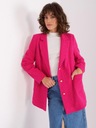 Твидовый пиджак женское пальто 100% ХЛОПОК весенняя КУРТКА цвета фуксии S/M