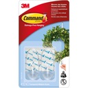 КРЮЧКИ COMMAND 3M ПРОЗРАЧНЫЕ СРЕДНИЕ 2SZ 17091