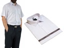 БОЛЬШАЯ БЕЛАЯ мужская рубашка с коротким рукавом, элегантная, большого размера 52/53-8XL