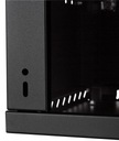 Подвесной шкаф для серверной стойки 19 дюймов, 6U, 450 мм со стеклянной дверью, черная коробка