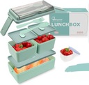 LUNCH BOX BUGUCAT 1400 ml wielopoziomowy ZIELONY