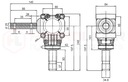 STEERING RACK ANGULAR ROZSIEWACZA NAWOZOW ALU-ECO 1:1 WOM: 93MM HYDROLIDER 