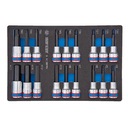 НАБОР ДЛИННЫХ ГОЛОВОК 1/2 ШЕСТИГР. H4 - H17 + TORX T20