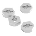 STEPS COLORS ADAPTERS 4 SZT. HEX ZE FOOT ALUMINUM DO TRAXXAS 1/16 RC CAR SILVER  photo 8
