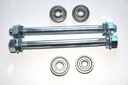 Ось КОЛЕСА ПЕРЕДНЯЯ ЗАДНЯЯ ДЛЯ МОТОЦИКЛА + 4 ПОДШИПНИКА