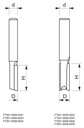 Хвостовик фрезы - прямой, однодисковый D=3xH=10/d=8