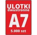 ЛИСТОВКИ А7 ЛИСТОВКИ Двусторонние 5000 шт.