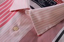 CHARLES TYRWHITT koszula w różowy prążek M k 40 Kolekcja CASUAL