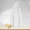 10X ВИННЫЕ БУТЫЛКИ 0,75 Л + ПРОБКА - 3 ЦВЕТА