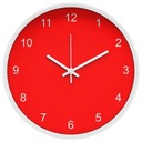 Современные красные настенные часы без тикания