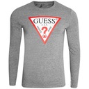 ФУТБОЛКА МУЖСКАЯ GUESS CN LS ОРИГИНАЛЬНЫЙ ЛОГОТИП СЕРАЯ r.M