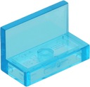 LEGO Panel Fali Pad 1x2 4865 Trans-Light Blue