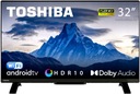 TOSHIBA 32LA2E63DG LED-телевизор 32 дюйма с Android Smart WiFi Full HD