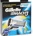 8 ОРИГИНАЛЬНЫХ КАРТРИДЖЕЙ С ЛЕЗВИЯМИ ДЛЯ НОЖЕЙ ДЛЯ БРИТЬЯ GILLETTE MACH3 MACH 3