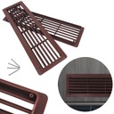 ПРЯМОУГОЛЬНАЯ ВЕНТИЛЯЦИОННАЯ РЕШЕТКА НА ДВЕРЬ УНИТАЗА, КОРИЧНЕВАЯ