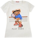 ФУТБОЛКА БЛУЗКА TEDDY BEAR TENNIS PLAYER 164 J191Z