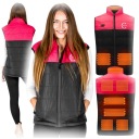 ЭЛЕГАНТНЫЙ МУЖСКОЙ ЖИЛЕТ С ПОДОГРЕВОМ USB CONSEE, СТЕГАНЫЙ, ЧЕРНЫЙ ТЕПЛЫЙ S