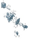 КОМПЛЕКТ ВОДЯНОГО НАСОСА ТРУБКА ТЕРМОСТАТА VOLKSWAGEN ORG