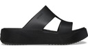 Черные тапочки на платформе Crocs 209409-001 Gateway Platform H-Strap W8 38-39