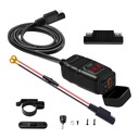 USB Type C PD и быстрое красное зарядное устройство для мотоцикла .0